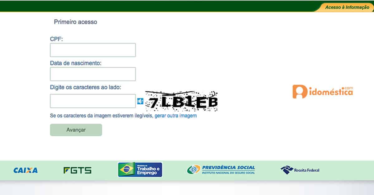 esocial-cadastro-tela-cpf-nascimento Empregador doméstico: Veja passo a passo como fazer o cadastro no eSocial. O prazo vai até 31/10. A 1ª guia do Simples Doméstico vence 06/11, mas a Receita só vai liberar a guia em 1º de novembro.