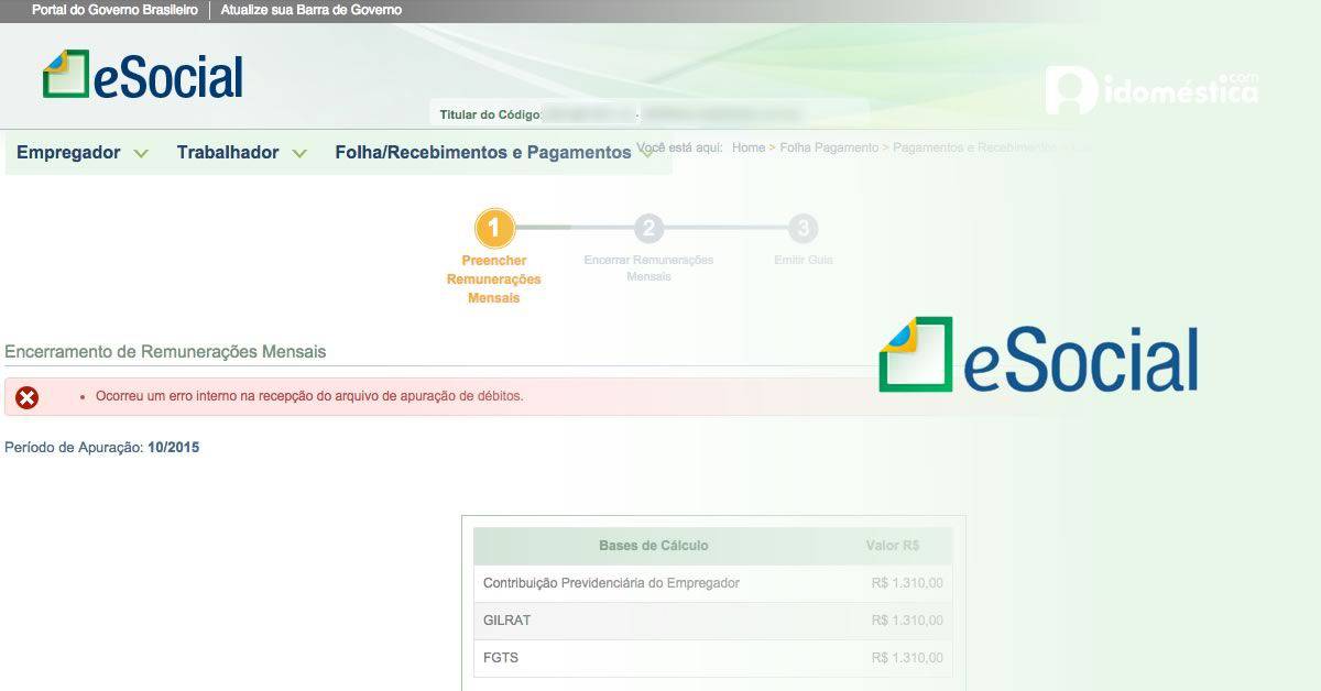 Empregadores sofrem com eSocial e Simples Doméstico Restando apenas 03 dias para o vencimento, empregadores domésticos ainda enfrentam dificuldades para gerar a guia do Simples Doméstico, que vence em 06/11.