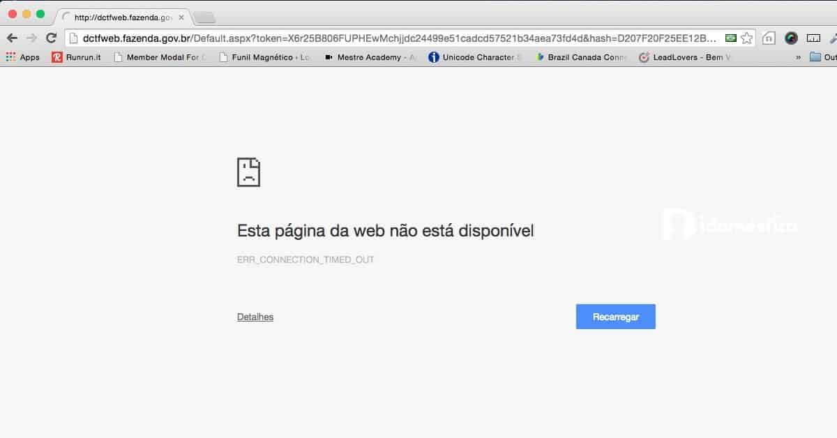 eSocial: Receita já cogita ampliar prazo para pagamento da guia Ao tentar gerar a guia do eSocial, o usuário é redirecionado para o site DCTF Web do Ministério da Fazenda, onde a guia deveria ser emitida.