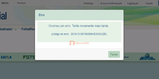eSocial Doméstico libera folha de dezembro e 13º salário Erro eSocial Doméstico Dezembro 2016