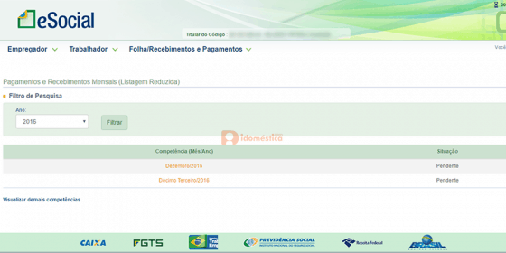 eSocial Doméstico libera folha de dezembro e 13º salário Em dezembro, o empregador doméstico precisa gerar 2 guias DAE