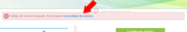 Código de Acesso Expirado no eSocial - Solução Passo a Passo eSocial - Clique n o link "novo código de acesso"