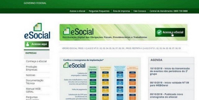 eSocial Doméstico fica fora do ar nesta segunda e atrasa pagamento da guia do eSocial de Dezembro